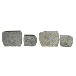 Macetero Shabby DKD Home Decor Blanco Gris 18 x 15 x 18 cm Set de 2 (4 Unidades) Precio: 47.79000028. SKU: B1D4CMHA8Z