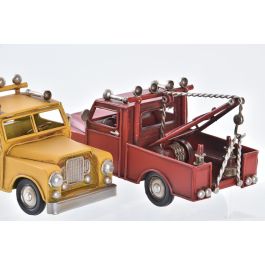 Vehiculo Decoracion Vintage DKD Home Decor Rojo Amarillo 7.5 x 10 x 16 cm (4 Unidades)