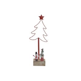 Arbol Navidad Tradicional DKD Home Decor Rojo 7 x 38 x 15 cm (4 Unidades) Precio: 38.03272. SKU: B19N5W9APD