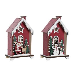 Casa Navidad Tradicional DKD Home Decor Rojo Blanco 5.5 x 16 x 9.5 cm (4 Unidades) Precio: 11.97416. SKU: B1EA2FELNQ