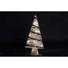 Arbol Navidad Alpina DKD Home Decor Natural Blanco 12 x 60 x 29 cm (4 Unidades)