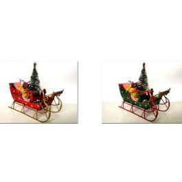 Vehiculo Decoracion Navidad Tradicional DKD Home Decor Rojo Verde 13 x 26 x 28 cm (4 Unidades) Precio: 107.49999975. SKU: B123KH4BW8