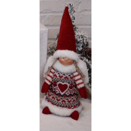 Figura Navidad Tradicional DKD Home Decor Rojo 10 x 33 x 13 cm (4 Unidades) Precio: 46.9238. SKU: B1BHZH8NBR