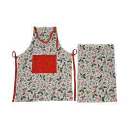 DKD Home Decor Delantal de Navidad Tradicional Verde y Rojo, Muerdago, Poliéster y Algodón, Set de 2 Piezas (4 Unidades), 80 x 60 cm Precio: 16.78999993. SKU: B1E8E9EZKK