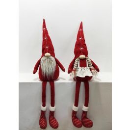Figura Navidad Tradicional DKD Home Decor Rojo Blanco 10 x 72 x 22 cm (4 Unidades) Precio: 44.5900004. SKU: B1HECNZLHR