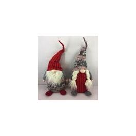 Figura Navidad Tradicional DKD Home Decor Rojo Gris 14 x 58 x 24 cm (4 Unidades) Precio: 48.89000039. SKU: B1E6LYVMPV