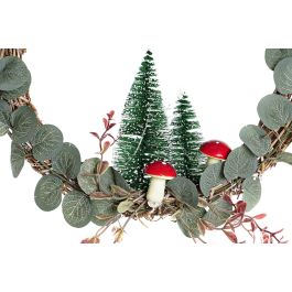 Decoracion Colgante Navidad Alpina DKD Home Decor Marron Verde 2 x 30 x 30 cm (4 Unidades)