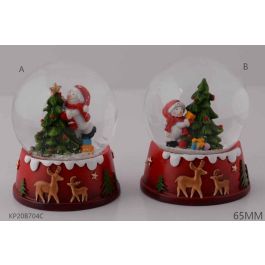 Bola Decoracion Navidad Tradicional DKD Home Decor Rojo Verde 6.8 x 8.6 x 7.2 cm (4 Unidades) Precio: 27.50000033. SKU: B17HN3LMZW