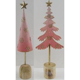 Arbol Navidad Fantasia DKD Home Decor Rosa Palo Dorado 6.5 x 40 x 14 cm (4 Unidades) Precio: 43.94999994. SKU: B135SPVDKH