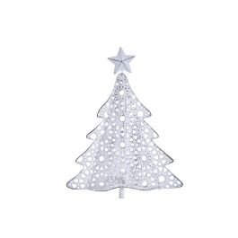 Arbol Navidad Moderna DKD Home Decor Blanco Natural 6.5 x 36.5 x 17.5 cm (4 Unidades)