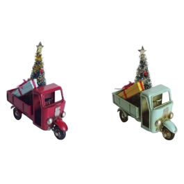 Vehiculo Decoracion Navidad Tradicional DKD Home Decor Rojo Azul Celeste 5 x 11 x 11 cm (4 Unidades) Precio: 31.58999998. SKU: B123N7B77K