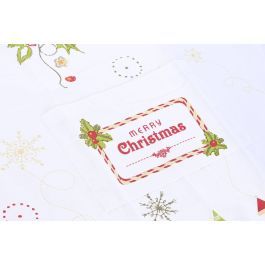 Delantal Navidad Tradicional DKD Home Decor Rojo Blanco 0.2 x 80 x 60 cm Set de 2 (4 Unidades)