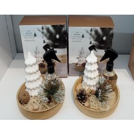 Ambientador Navidad Alpina DKD Home Decor Natural Blanco 18 x 3 x 18 cm Set de 3 (4 Unidades) Precio: 55.0550003146. SKU: B1BB2FSJVP