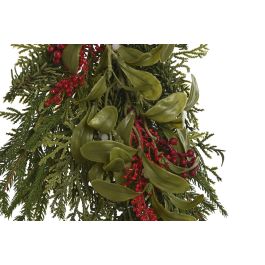 Rama Navidad Tradicional DKD Home Decor Verde Rojo 8 x 61 x 30 cm (4 Unidades)