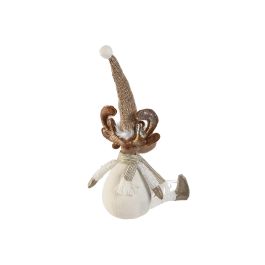 Figura Navidad Moderna DKD Home Decor Beige Blanco 16 x 55 x 18 cm (4 Unidades)