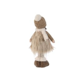 Figura Navidad Alpina DKD Home Decor Blanco Marron 13 x 34 x 16 cm (4 Unidades)