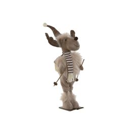 Figura Navidad Alpina DKD Home Decor Beige Marron 12 x 50 x 15 cm (4 Unidades) Precio: 63.69000044. SKU: B1AV9APNLT