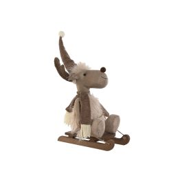 Figura Navidad Alpina DKD Home Decor Beige Marron 25 x 40 x 13 cm (4 Unidades) Precio: 66.89000032. SKU: B1CR2TQCLG