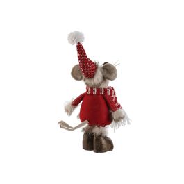 Figura Navidad Tradicional DKD Home Decor Rojo Beige 14 x 56 x 23 cm (4 Unidades)