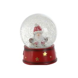 Bola Decoracion Navidad Tradicional DKD Home Decor Rojo Blanco 9.5 x 13.5 x 9.5 cm (4 Unidades)