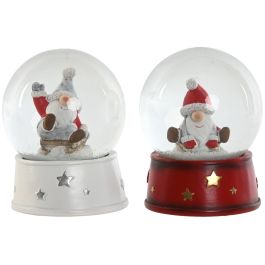 Bola Decoracion Navidad Tradicional DKD Home Decor Rojo Blanco 9.5 x 13.5 x 9.5 cm (4 Unidades) Precio: 46.5850002662. SKU: B1KC4E5CBC