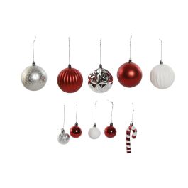 Bola Decoracion Navidad Tradicional DKD Home Decor Rojo Plateado 26 x 8.5 x 43 cm Set de 30 (4 Unidades) Precio: 65.9449995402. SKU: B1DRLAR4YC