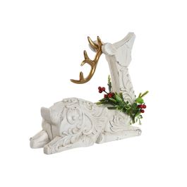 Figura Navidad Tradicional DKD Home Decor Blanco 8.5 x 22.5 x 26.5 cm (4 Unidades)