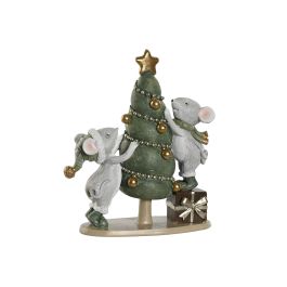 Figura Navidad Alpina DKD Home Decor Verde Dorado 5 x 14.5 x 12 cm (4 Unidades) Precio: 51.6549003872. SKU: B1HW5TKD3X