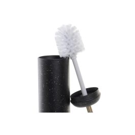 Escobillero Glam DKD Home Decor Blanco Negro 9.6 x 38 x 9.6 cm (4 Unidades)