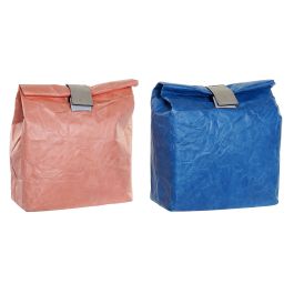 Bolsa Termica  DKD Home Decor Naranja Azul 10 x 28 x 20 cm (4 Unidades)