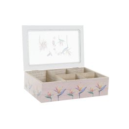 Caja Infusiones Tropical DKD Home Decor Multicolor 15 x 7 x 23 cm (4 Unidades)