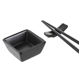 Sushi Oriental DKD Home Decor Natural Negro 0.5 x 0.5 x 24 cm Set de 10 (4 Unidades)