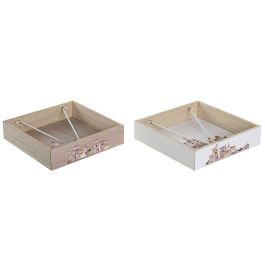 Servilletero Cottage DKD Home Decor Multicolor 18 x 4 x 18 cm (4 Unidades) Precio: 21.88999989. SKU: B1C677LEX9