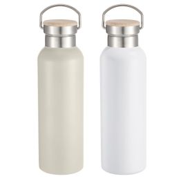 Botella Basicos DKD Home Decor Beige Blanco 7 x 25 x 7 cm (4 Unidades)