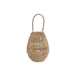 Portavela Tropical DKD Home Decor Natural 22 x 32 x 22 cm (4 Unidades)