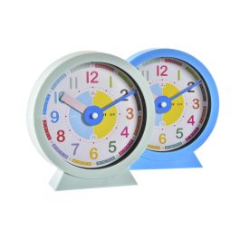 Reloj Sobremesa Kids DKD Home Decor Verde Azul 4 x 16.5 x 15 cm (4 Unidades)