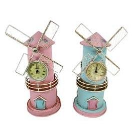 Reloj Vintage DKD Home Decor Rosa Azul Celeste 15 x 12 x 29.5 cm (4 Unidades) Precio: 67.4466947. SKU: B1KLY8MCBX