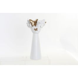 Figura Glam DKD Home Decor Blanco Dorado 19.5 x 41 x 19.5 cm (4 Unidades)