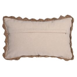 Cojin Cottage DKD Home Decor Marron Blanco Roto 30 x 15 x 50 cm (4 Unidades)