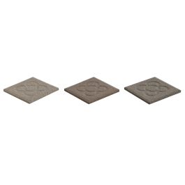 Posavasos Urban DKD Home Decor Gris Gris Claro 10.8 x 0.7 x 10.8 cm (54 Unidades)