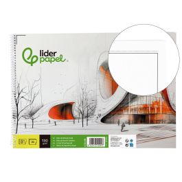 Bloc Dibujo Liderpapel Lineal Vanguardia 230x325 mm 20 Hojas 130 gr-M2 Con Recuadro Perforado 5 unidades