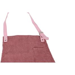 Delantal Moderno DKD Home Decor Fucsia Mostaza 0.5 x 82 x 55 cm (6 Unidades)