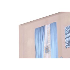 Cuadro Tradicional DKD Home Decor Azul Beige 2 x 40 x 40 cm (6 Unidades)