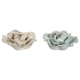 Flor Tradicional DKD Home Decor Azul Celeste Beige 9 x 3.6 x 9 cm (6 Unidades) Precio: 29.49999965. SKU: B1BDZT95ZM