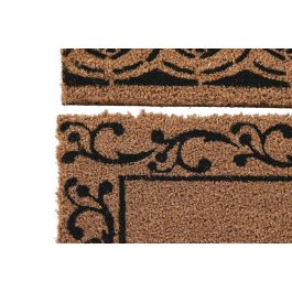 Felpudo Terraza Y Jardin DKD Home Decor Marron Negro 45 x 2.3 x 75 cm (6 Unidades)