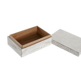 Joyero Arabe DKD Home Decor Dorado Blanco 8 x 8 x 10.5 cm Set de 2 (6 Unidades)