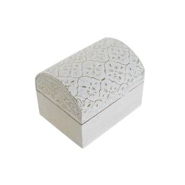 Joyero Arabe DKD Home Decor Dorado Blanco 8 x 8 x 10.5 cm Set de 2 (6 Unidades)