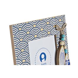 Marco Foto 10X15 Mediterraneo DKD Home Decor Azul Blanco 2 x 22 x 17 cm (6 Unidades)