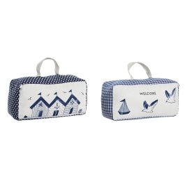 Sujetapuertas Mediterraneo DKD Home Decor Blanco Azul 9 x 11 x 24 cm (6 Unidades) Precio: 46.69000017. SKU: B13M98XWDY