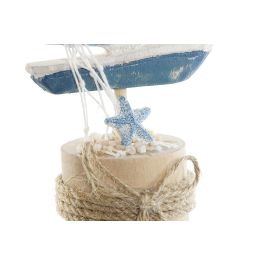 Decoracion Atlantico DKD Home Decor Natural Azul 5 x 35 x 7.5 cm (6 Unidades)